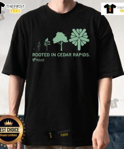 Nice Refleaf Rooted In Cedar Rapids T-Shirt featuring a vibrant design celebrating Cedar Rapids culture.