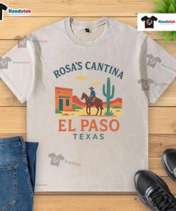 Nice Rosas Cantina El Paso Texas washed t-shirt featuring vibrant graphics and a relaxed fit for casual wear.