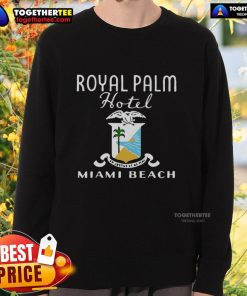 Cozy sweatshirt featuring the Nice Royal Palm Hotel logo, perfect for stylish comfort and showcasing hotel pride.