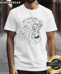 Nice rusty van ranch logo T-shirt featuring a quick little Tugski design, perfect for casual wear and van life enthusiasts.