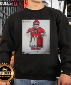 Rutgers Scarlet Knights football gameday sweatshirt vs Ohio, featuring team colors and logo for fans and supporters.