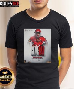 Rutgers Scarlet Knights Football gameday T-shirt featuring bold graphics for Ohio game, perfect for fans and supporters.