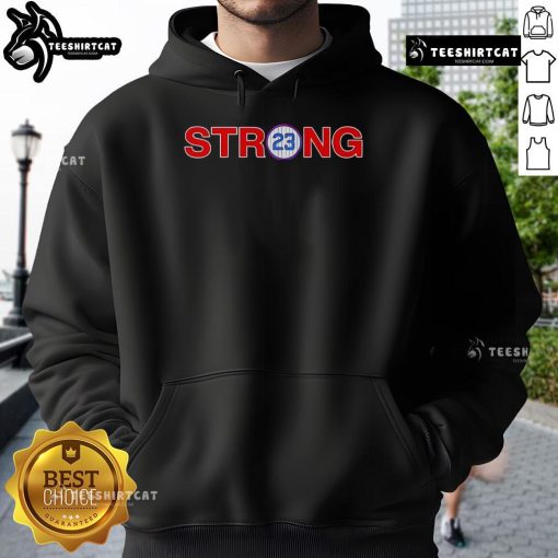 Nice Ryne Sandberg 23 Strong Hoodie in stylish design, perfect for fans of baseball legend Ryne Sandberg.