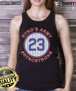 Stylish Nice Ryne Sandberg Ryno Strong tank top featuring vibrant colors and a comfortable fit for fans.