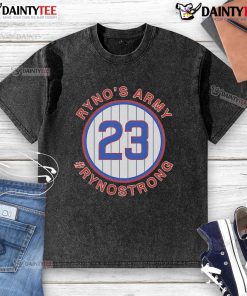 Nice Ryne Sandberg Ryno Strong washed t-shirt featuring a classic design, perfect for baseball fans and collectors.