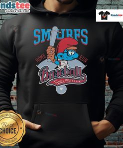 Nice Smurf Baseball Home Run Since 1958 hoodie featuring vibrant graphics and a comfortable fit for fans.
