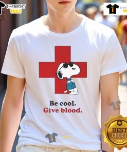 Nice Snoopy American Red Cross T-Shirt featuring a playful Snoopy graphic, perfect for casual wear and charity support.