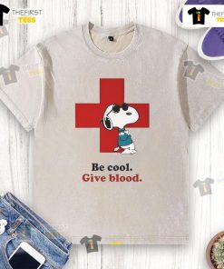 Nice Snoopy American Red Cross washed t-shirt featuring a playful Snoopy design for casual wear.