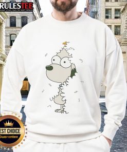 Snoopy and Woodstock graphic on a Bush X Simpsons sweatshirt, perfect for fans of classic cartoons and pop culture.