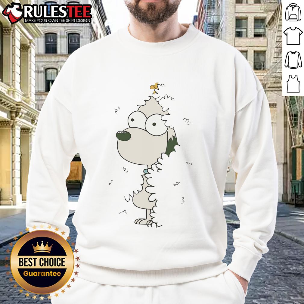 Nice Snoopy And Woodstock Bush X Simpsons Sweatshirt Snoopy and Woodstock graphic on a Bush X Simpsons sweatshirt, perfect for fans of classic cartoons and pop culture.