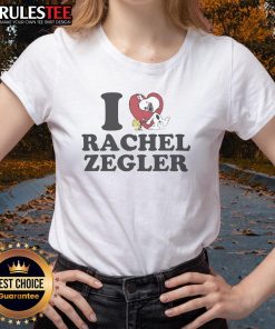 Nice Snoopy I Love Rachel Zegler Ladies Tee featuring a cute Snoopy design and vibrant colors for fans of Rachel Zegler.