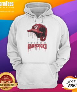 Alt Text: Nice South Carolina Gamecocks dripping baseball helmet hoodie for fans, featuring bold team colors and stylish design.