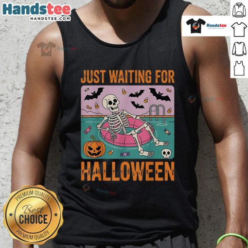 Nice spooky summer skeleton tank top design, perfect for Halloween celebrations and festive summer parties.