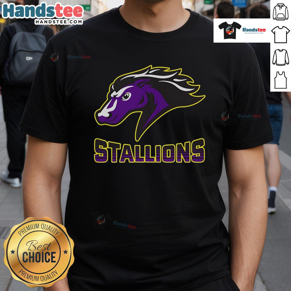 Nice Steeplechase Stallions Fade T Shirt Nice Steeplechase Stallions Fade T-Shirt featuring a stylish design for horse racing enthusiasts.