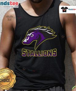 Nice Steeplechase Stallions Fade Tank Top featuring a stylish design perfect for horse racing enthusiasts.