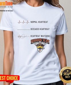 Nice Texas Longhorns NCAA Heartbeat Watching Match Bull Ladies Tee showcasing team spirit and style for fans.