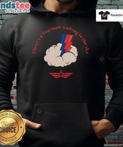 Stylish Nice There's A Starman Waiting In The Sky hoodie featuring vibrant graphics and comfortable fabric, perfect for fans.