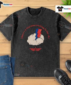 Nice There's A Starman Waiting in the Sky washed t-shirt featuring vibrant graphic design and comfortable fit.