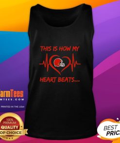 Bengal Cincinnati tank top with 'This Is How My Heart Beats' design, perfect for fans and stylish summer wear.