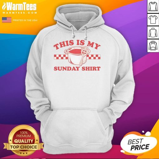 Cozy Sunday hoodie with 'Nice, This Is My Sunday' print, perfect for relaxation and casual outings on weekends.