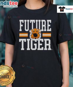 Nice Tigers Missouri Future Tiger Ladies Tee featuring vibrant design for proud fans and stylish comfort.