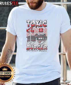 Nice Toxic Burger Restaurant T-Shirt featuring Springfield, Oregon design, perfect for burger lovers and fans of unique apparel.