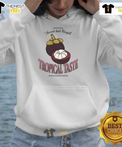 Vintage hoodie featuring a nice tropical taste mangosteen design, perfect for casual wear and tropical fruit lovers.