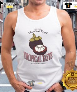 Nice Tropical Taste Mangosteen vintage tank top featuring a vibrant fruit design, perfect for summer fashion.
