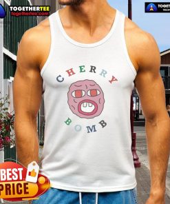 Tyler The Creator Cherry Bomb face tank top featuring vibrant graphics, perfect for fans of the iconic artist's style.