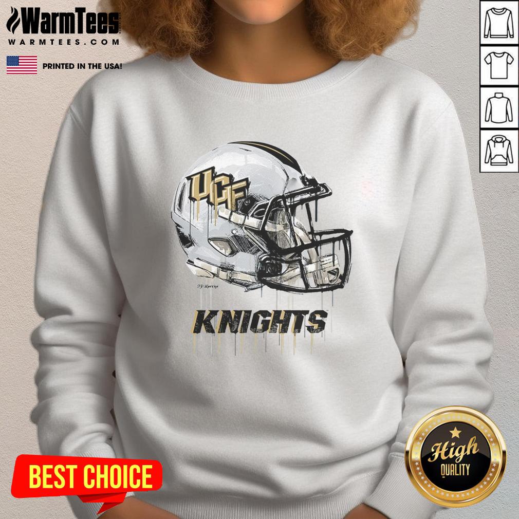 Nice Ucf Knights Dripping Football Helmet Sweatshirt UCF Knights dripping football helmet sweatshirt in black, perfect for fans of the University of Central Florida.