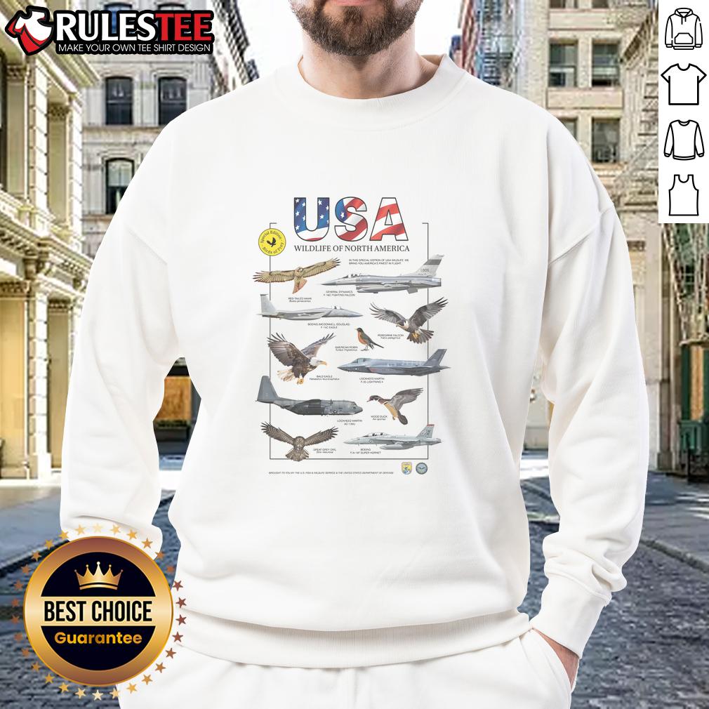 Nice Usa Planes Wildlife Of North America Birds Of Prey Sweatshirt Stylish Nice USA Planes Wildlife of North America Birds of Prey Sweatshirt featuring striking bird designs.
