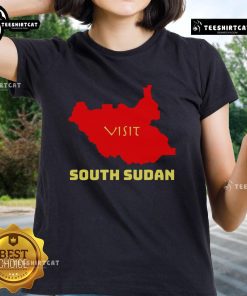 Stylish South Sudan ladies tee featuring vibrant colors and unique designs, perfect for casual wear.