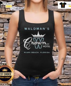 Stylish Nice Waldman's Crown Hotel Miami Beach tank top featuring vibrant colors and a beachy design.