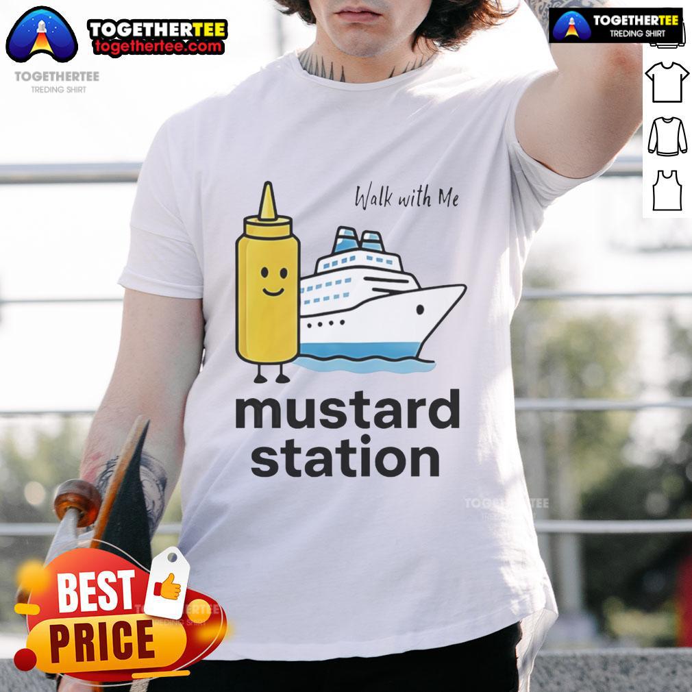 Nice Walk With Me Mustard Station T Shirt Nice Walk With Me Mustard Station T-Shirt featuring a vibrant mustard color, perfect for casual outings and stylish looks.