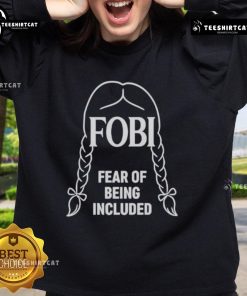 Wednesday Addams-inspired FOBI sweatshirt featuring a stylish design perfect for fans of unique fashion and pop culture.