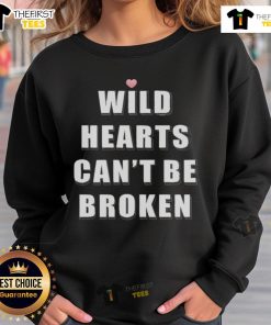 Cozy Nice Wild Hearts Can't Be Broken sweatshirt in soft fabric, perfect for casual outings and expressing individuality.