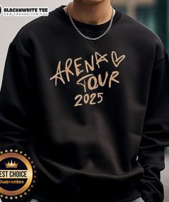 Vincent Weiss Arena Tour 2025 sweatshirt featuring vibrant design and artist logo, perfect for fans and concert goers.