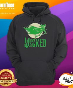 Nice witch in the moonlight wearing a stylish hoodie, perfect for Halloween and cozy nights under the stars.