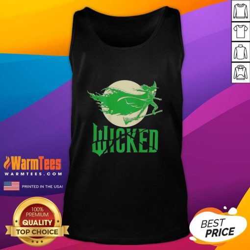 Alt Text: Nice witch in the moonlight wearing a stylish tank top, surrounded by mystical stars and a glowing full moon.