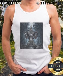 Alt Text: Nice wolf ripping Halloween character graphic tank top for horror fans, perfect for spooky season style.