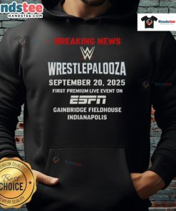 Nice WWE Wrestlepalooza 2025 hoodie featuring vibrant graphics, perfect for fans attending the event at Gainbridge Fieldhouse.