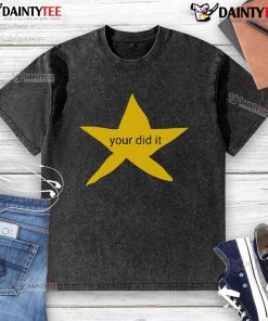 Nice Your Did It Star Washed T-Shirt in vibrant colors, featuring a trendy star design for casual, stylish outfits.