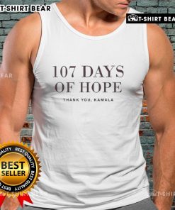 Official 107 Days of Hope Kamala Harris tank top showcasing a vibrant design celebrating hope and empowerment.