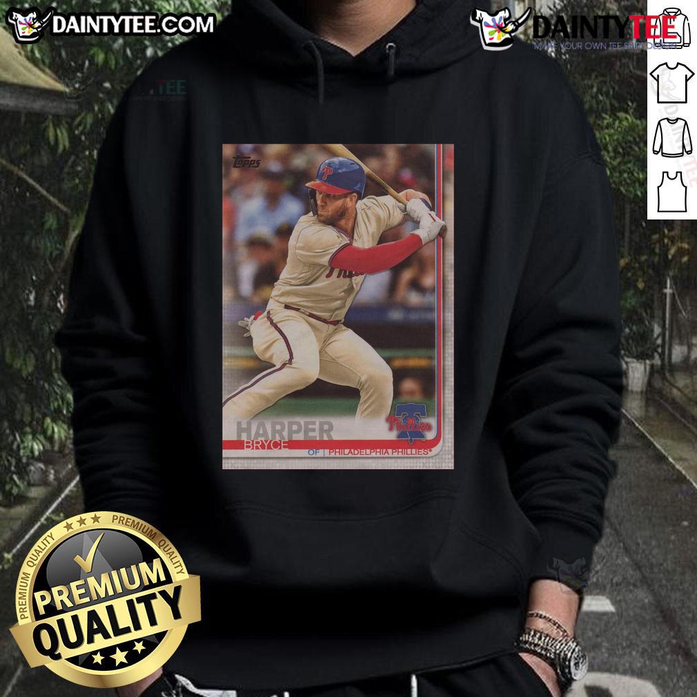 Official 2019 Topps Baseball Bryce Harper Phillies Hoodie Official 2019 Topps Baseball Bryce Harper Phillies hoodie featuring team colors and player graphics.