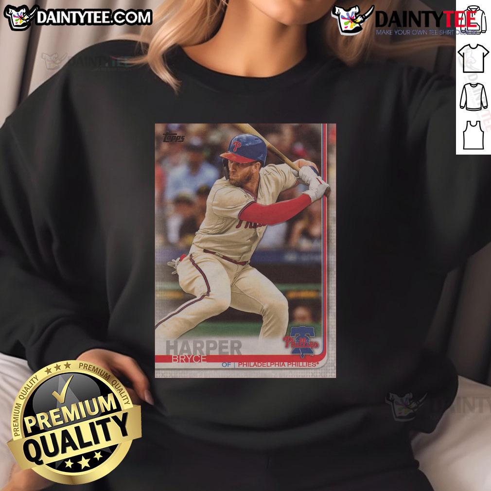 Official 2019 Topps Baseball Bryce Harper Phillies Sweatshirt Official 2019 Topps Baseball Bryce Harper Phillies sweatshirt featuring vibrant team colors and logo.