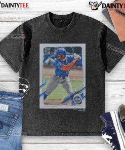 Official 2021 Topps Baseball Francisco Lindor Mets washed t-shirt featuring team colors and player graphic design.