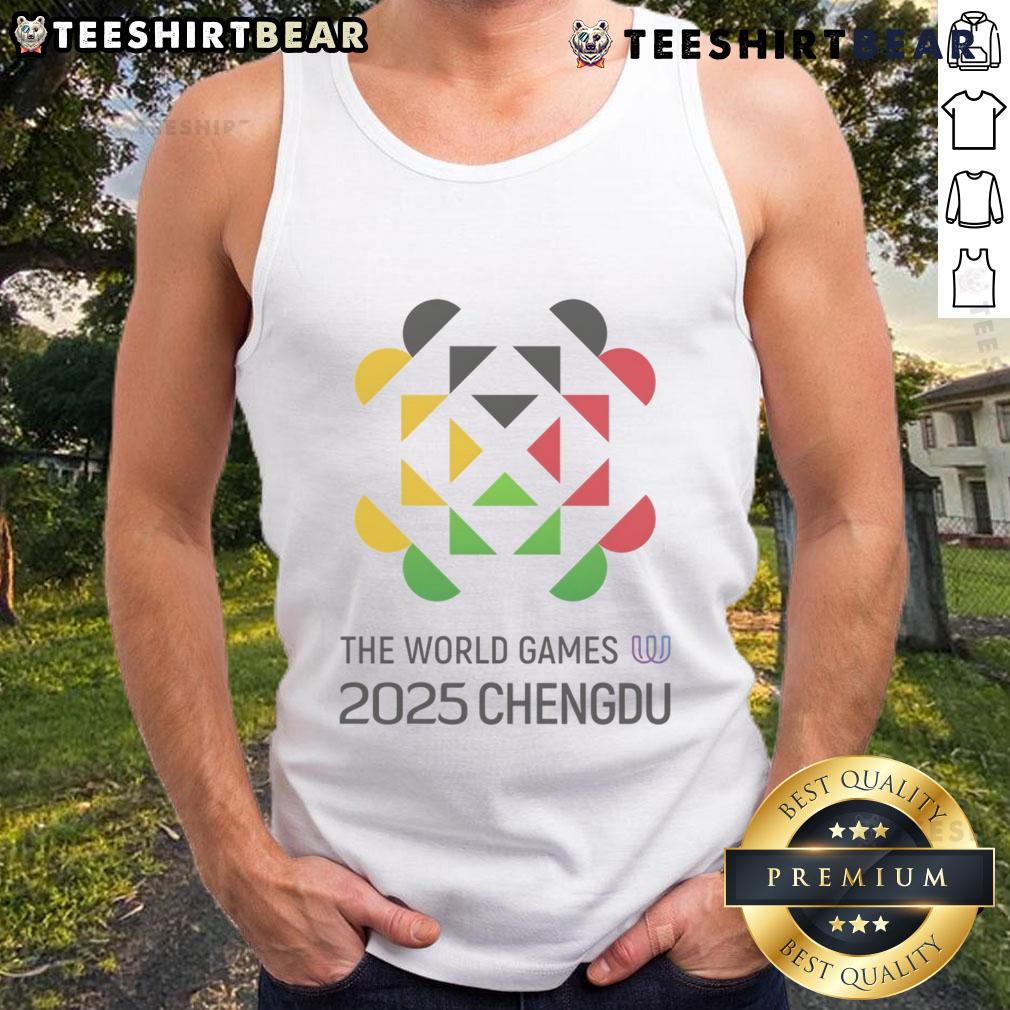 Official 2025 The World Games Chengdu Tank Top Alt Text: Official 2025 World Games Chengdu tank top featuring vibrant design and logo, perfect for sports enthusiasts.