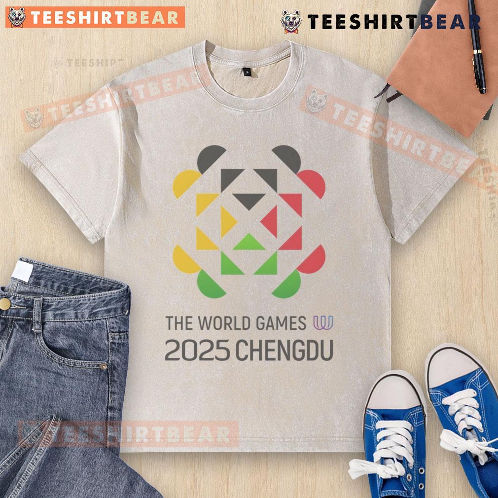 Official 2025 The World Games Chengdu Washed T Shirt Official 2025 The World Games Chengdu washed t-shirt featuring vibrant design, perfect for fans and athletes.