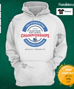 Official 2026 Men's Western National Championships Hoodie in navy blue, featuring logo and stylish design for fans.
