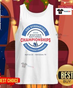 Alt Text: Official 2026 Men's Western National Championships tank top featuring bold graphics and a comfortable design.